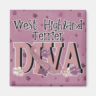 Íman DIVA ocidental de Terrier das montanhas