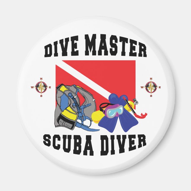 Íman Dive Master SCUBA Diver (Frente)