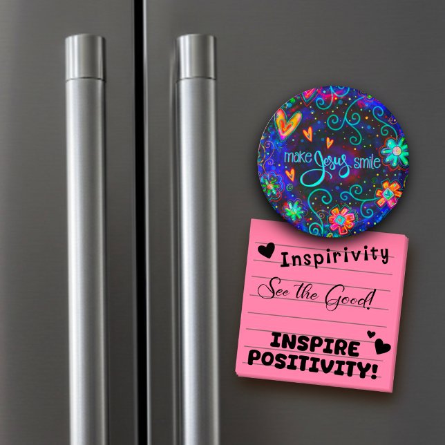 Íman Diversão Azul Faz Jesus Sorrir Inspirivência Flora (Criador carregado)