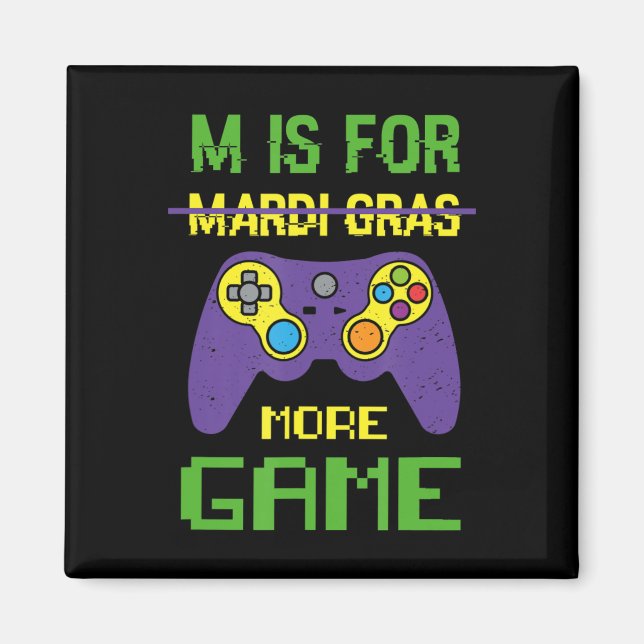 Íman Diversão Celebre Mardi Gras Controle de Video Game (Frente)