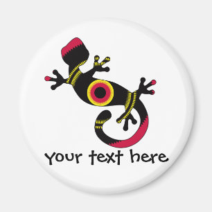 Íman Diversão Colorida Gecko Lizard