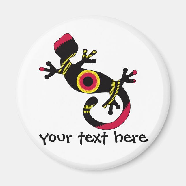 Íman Diversão Colorida Gecko Lizard (Frente)