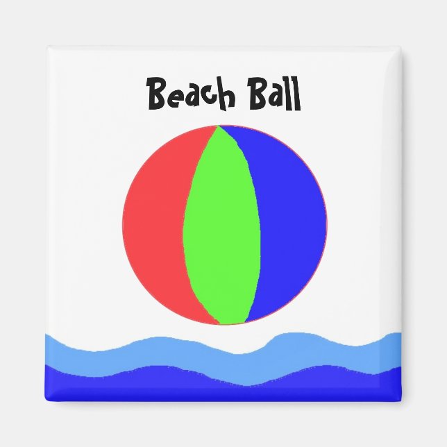 Íman Diversão com Bola de Praia (Frente)