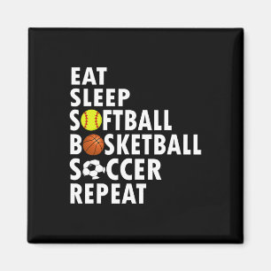Íman Diversão Coma Dormir Suave Bysketbyll Soccer Men B