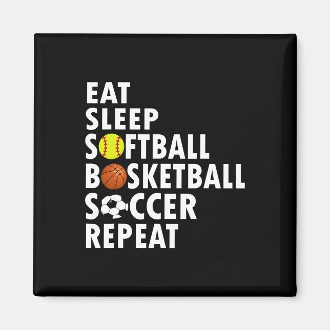 Íman Diversão Coma Dormir Suave Bysketbyll Soccer Men B (Frente)