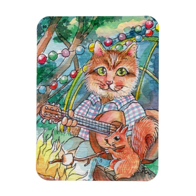 Íman Diversão de acampamento (Vertical)