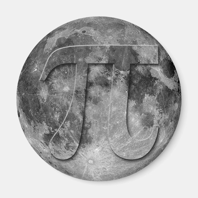 Íman Diversão do Dia Pi da Lua Completa (Frente)