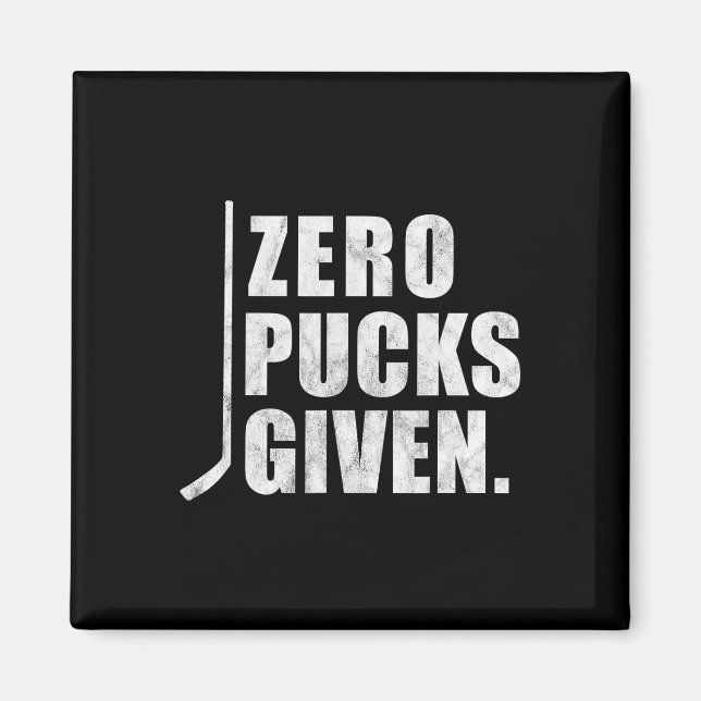 Íman Diversão do Hockey com Dificuldade Zero Pucks Dado (Frente)