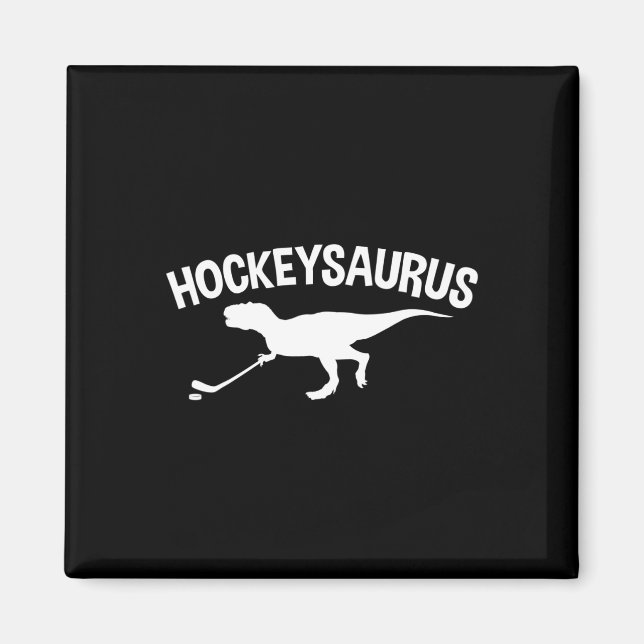 Íman Diversão do Hockey Dinossauro Hockeysaurus Gift (Frente)