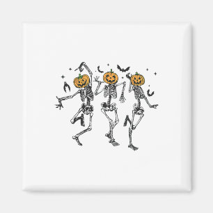 Íman Diversão Halloween Pumpkin Dancing Skeleton Costum