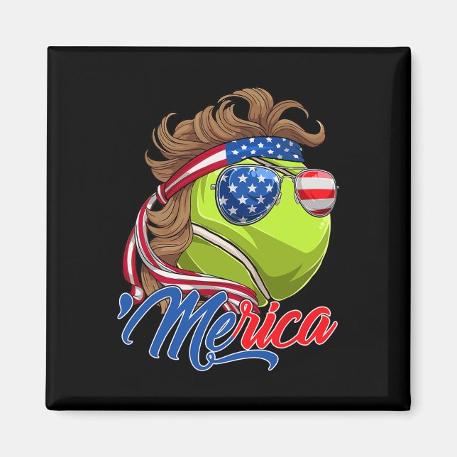 Íman Diversão Merica Tênis Ll E Bandeira Dos EUA Óculos (Frente)