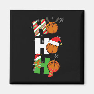 Íman Diversão Natal Bysketbyll Jogador de Pijamas Corre