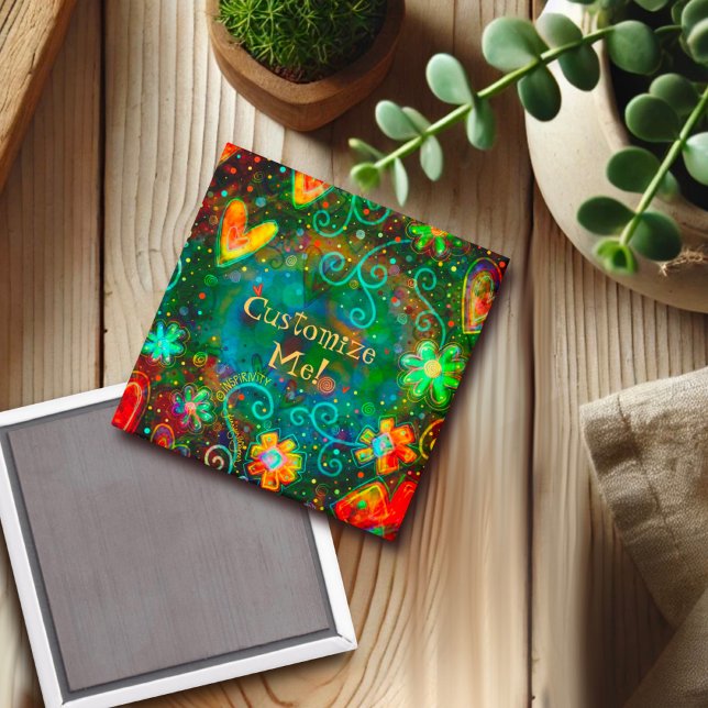 Íman Diversão Personalize seu próprio e Bonito ímã de i (Criador carregado)