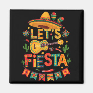 Íman Diversão vamos festa sombrero engraçado guitarra f