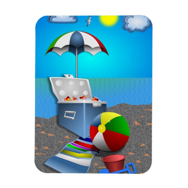 ÍMAN  DIVERTIDA NA PRAIA (Vertical)