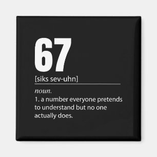 Íman Divertido 67 Definição O Significado De 67 Meme Se