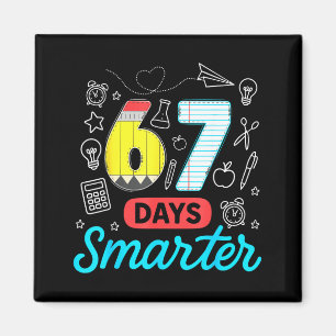 Íman Divertido 67 Dias Mais Esperto Seis Sete Meme Prof