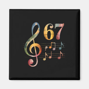 Íman Divertido 67 Música Meme Gíria Seis Sete Professor