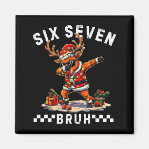 Íman Divertido 67 Natal Seis Sete Meme Dabbing Rena
