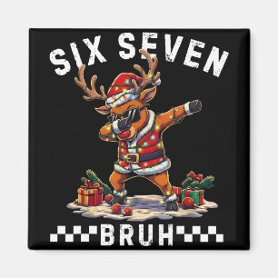 Íman Divertido 67 Natal Seis Sete Meme Dabbing Rena