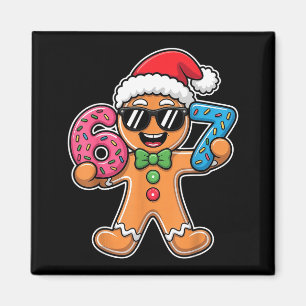 Íman Divertido 67 Natal Seis Sete Meme Xmas Biscoito de