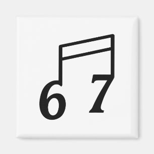 Íman Divertido 6 7 Seis Sete Meme 67 Professor de Músic