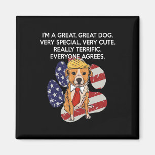 Íman Divertido Anti Presidente Donald Trump Cachorro Po
