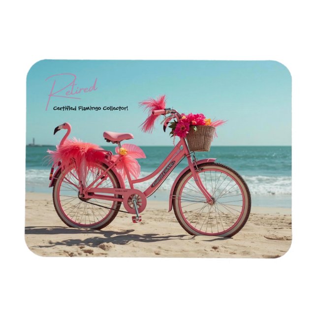 Íman Divertido Colecionador de Flamingos Certificado Ap (Horizontal)