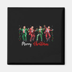 Íman Divertido Dança Trump Papai Noel Natal Feliz Paja