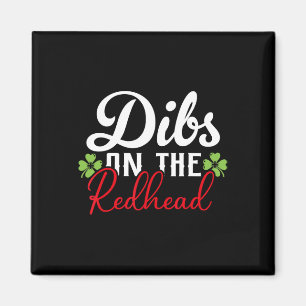 Íman Divertido Dia de São Patrício Irlandês Trevo Dibs