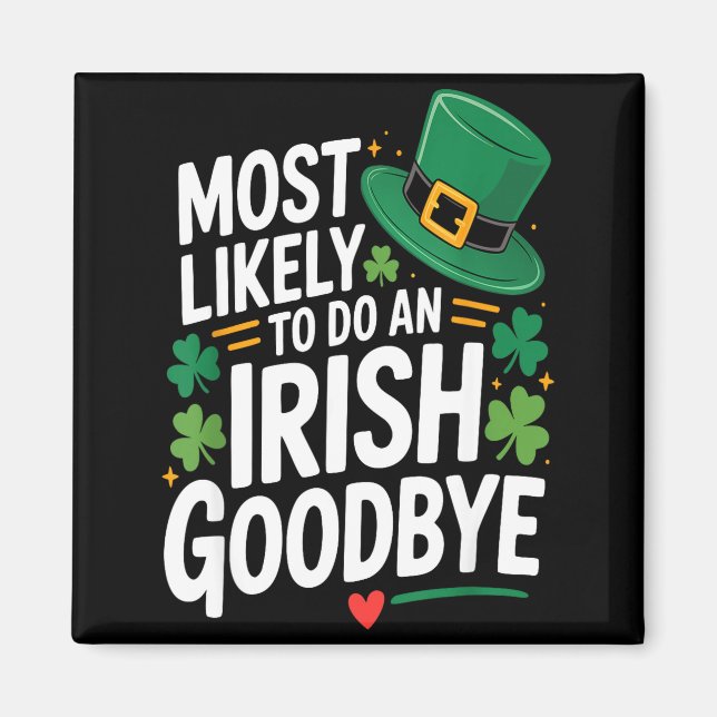 Íman Divertido dia de st. patrick provavelmente fará um (Frente)