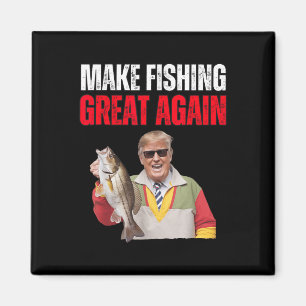 Íman Divertido Donald Trump Faça a Pesca Grande Novamen