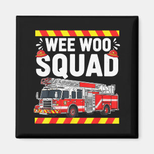 Íman Divertido Equipe Wee Woo Departamento de Bombeiros