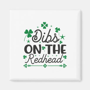 Íman Divertido irlandês Dia de São Patrício Trevo Dibs 