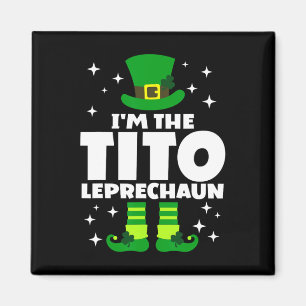 Íman Divertido Irlandês Tito Leprechaun Feliz Dia de Sã