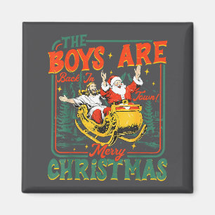 Íman Divertido Jesus Papai Noel Os Meninos Voltaram à C