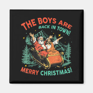 Íman Divertido Jesus Papai Noel Os Meninos Voltaram à C