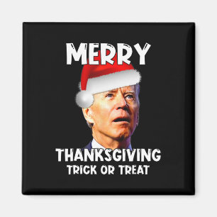 Íman Divertido Joe Biden Santa Hat Feliz Ação de Graças