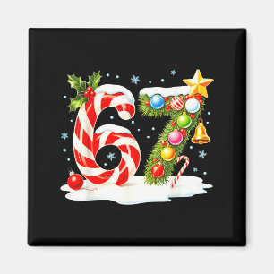 Íman Divertido Legal Travesso 6 7 Natal 67 Meme Xmas Me