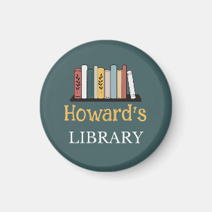 Íman DIVERTIDO! Magnet - Biblioteca - Personalizada - A