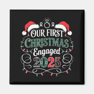 Íman Divertido Nosso Primeiro Natal Engajados 2025 Pija