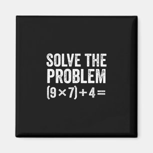 Íman Divertido Resolva O Problema 67 Meme Seis Sete