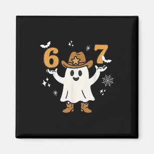 Íman Divertido Seis Sete 6 7 Meme Cowboy Fantasma Hallo