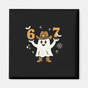 Íman Divertido Seis Sete 6 7 Meme Cowboy Fantasma Hallo