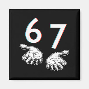 Íman Divertido Seis Sete 6 7 Meme Geração Alpha Gíria 6