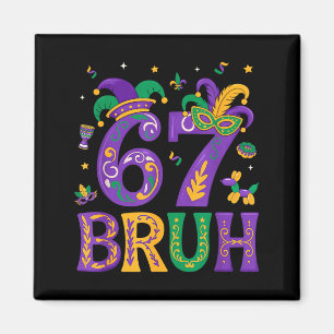 Íman Divertido seis sete bruh 67 mardi gras rapazes rap