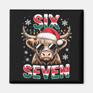Íman Divertido Seis Sete Vaca das Terras Altas Natal 67