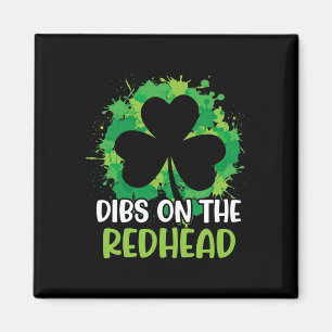Íman Divertido Shamrock do Dia de São Patrício Irlandês