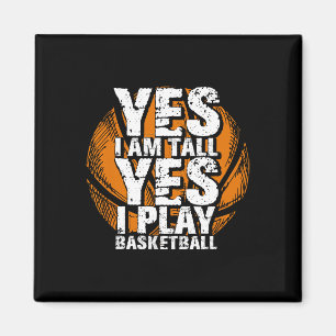 Íman Divertido Sim, Eu Sou Alto, Toco Jogador De Hoops