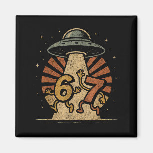 Íman Divertido Six Seven 67 Meme Meme de Internet Ufo G
